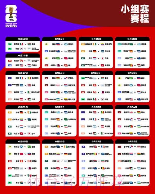 2026世界杯比赛时间最新赛事详情怎么看